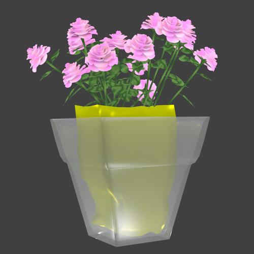 Roses in modern vase preview image